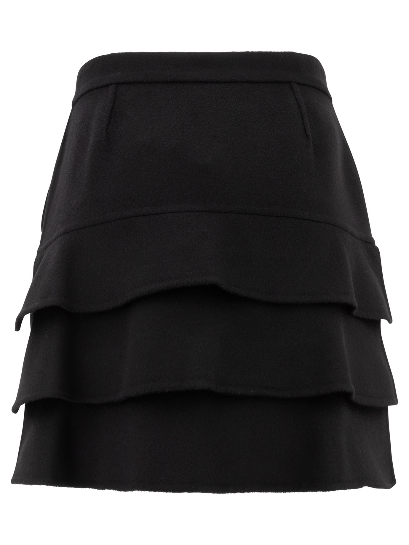 MAX MARA Black   Camelwool miniskirt